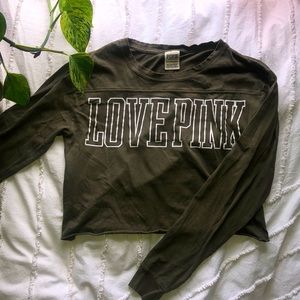 PINK Cropped Long Sleeve